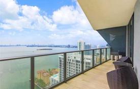 Полностью меблированная, новая квартира с видом на океан в резиденции с бассейном и фитнес центром, Эджуотер, Майами за 551 000 €