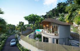 Новая двухуровневая вилла с бассейном, гаражом и видом на море, Бо Пхут, Самуи, Сураттхани, Таиланд за $406 000