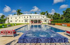 Роскошная вилла с бассейном, теннисным кортом, гаражом, спа-салоном, террасой и видом на залив, Майами-Бич, США за $22 500 000