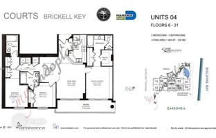 3-комнатная квартира в кондо 139 м² в Майами за $1 200 000