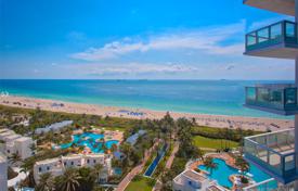 Элитные апартаменты с видом на океан в резиденции на первой линии от пляжа, Майами-Бич, Флорида, США за $3 895 000