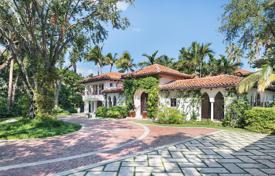 Роскошная вилла с частным садом, бассейном, спа-салоном, доком и террасой, Майами, США за $22 500 000