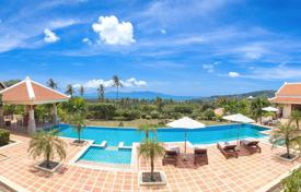 Просторная вилла с частным садом, бассейном, парковкой, террасой и видом на море, Самуи, Таиланд за $8 333 000