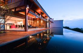 Просторная вилла с террасой, видом на море, бассейном и садом в охраняемой урбанизации, недалеко от пляжа, Тхаланг, Таиланд за $3 190 000