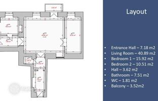 3-комнатная квартира 91 м² в Старом Тбилиси за $360 000