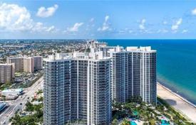 Светлые апартаменты с видом на океан в резиденции на первой линии от пляжа, Форт-Лодердейл, Флорида, США за $1 318 000