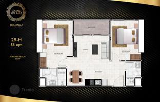 2-комнатная квартира 58 м² в Паттайе за $317 000