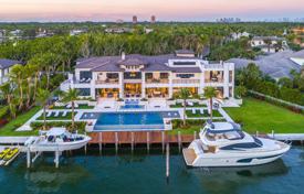 Роскошная вилла с частным садом, бассейном, доком, террасой и видом на залив, Майами, США за $30 017 000