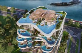Новый трехуровневый пентхаус с собственным бассейном, спа-зоной и лифтом в 150 метрах от моря, Palm Jumeirah, Дубай, ОАЭ за 37 795 000 €