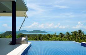 Просторная вилла с бассейном, садом, парковкой, террасами и видом на море, Самуи, Таиланд за $1 308 000