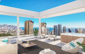 Трёхкомнатная квартира с видом на море в новом комплексе, Бенидорм, Аликанте, Испания за $418 000