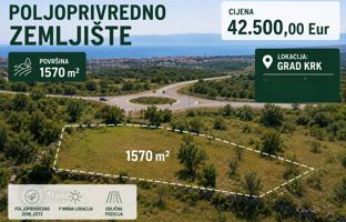 Земельный участок 1 570 м² в Крке за 42 500 €