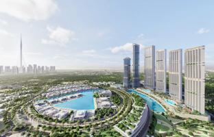 Новая высотная резиденция 360 Riverside Crescent с бассейнами и ресторанами рядом с центром города, Nad Al Sheba 1, Дубай, ОАЭ за От $902 000