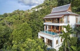 Комфортабельная вилла с террасой, бассейном и видом на море в современной резиденции, недалеко от пляжа, Сурин, Таиланд за 1 500 000 €