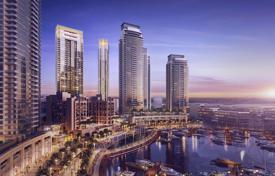 Элитные апартаменты с панорамным видом в высотной резиденции с бассейнами и тренажерным залом рядом с гаванью, Дубай, ОАЭ за $399 000