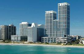 Современные апартаменты с видом на океан в резиденции на первой линии от пляжа, Майами-Бич, Флорида, США за $775 000