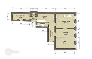 3-комнатная квартира 174 м² в Праге 5. Цена по запросу