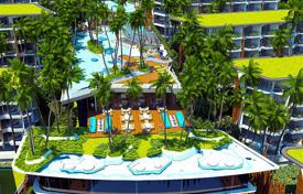 Стильная элитная студия в новой резиденции с парком развлечений и панорамными видами, в 50 метрах от пляжа, Камала, Пхукет, Таиланд за $156 000