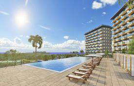 Новые апартаменты с видом на море в резиденции с крытым бассейном, Алания, Турция за $130 000