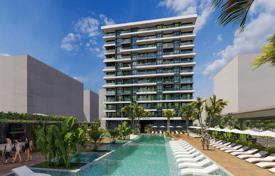 Новые квартиры с панорамным видом на море в комфортабельной резиденции с аквапарком и торговым центром, Аланья, Турция за $189 000