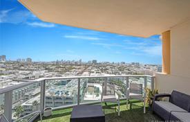 Комфортабельная квартира с видом на город в резиденции на первой линии от пляжа, Майами-Бич, Флорида, США за $1 200 000