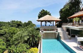 Элитная вилла с террасой, бассейном, видом на море и просторным участком в комфортабельной резиденции, недалеко от пляжа, Камала, Таиланд за $7 200 000
