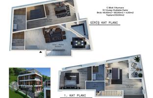 6-комнатный пентхаус 248 м² в Алании за 93 843 000 TRY