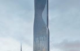 Новая высотная резиденция Sky Tower с бассейном, садом и рестораном рядом с каналом, в центральном районе Business Bay, Дубай, ОАЭ за От $600 000