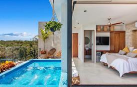 Фантастический бутик пентхаус с 2 спальнями с панорамным видом на джунгли и с бассейном на крыше в Тулуме, Мексика за 238 000 €