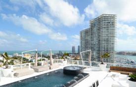Элитный пентхаус с видом на океан в резиденции на первой линии от пляжа, Майами-Бич, Флорида, США за $11 934 000