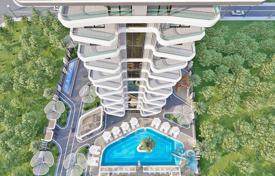 Высококачественный пентхаус с двумя террасами в современной резиденции с бассейнами и спа, рядом с пляжем, Махмутлар, Турция за $226 000