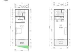 Продается таунхаус с террасой, Бали. Общая площадь составляет 77 м² за $200 000