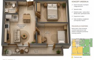 2-комнатная квартира 36 м² в Крапинско-Загорской жупании за 50 000 €