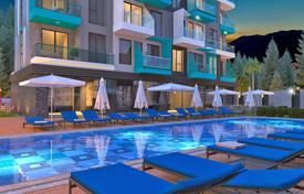 Элитные квартиры в новой резиденции с бассейном, садом и детской площадкой, рядом с Пляжем Клеопатры, Аланья, Турция за $184 000