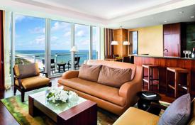 Меблированная квартира с видом на океан в резиденции на первой линии от пляжа, Бал Харбор, Флорида, США за $1 590 000