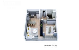 Мерсин, Мезитли квартира 1+1 новый жилой комплекс в 500 м от моря за $88 000