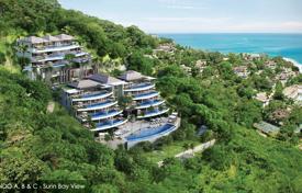Апартаменты с видом на море и бассейном в новой резиденции с фитнес-центром и солнечной террасой, Пхукет, Таиланд за $1 100 000