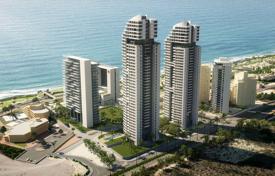 Апартаменты с террасами и видом на море в новом жилом комплексе с четырьмя бассейнами, на первой линии от побережья, Нетания, Израиль за $550 000