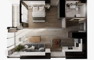 2-комнатная квартира в новостройке 57 м² в Батуми за $137 000