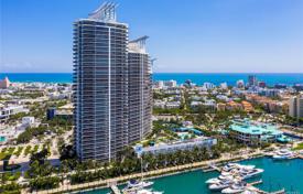 Светлые апартаменты с видом на океан в резиденции на первой линии от пляжа, Майами-Бич, Флорида, США за 933 000 €