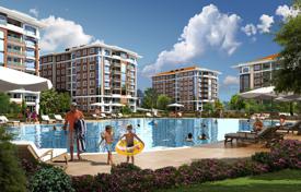 Новые квартиры с различными планировками в зеленой резиденции с бассейнами и зонами отдыха, Стамбул, Турция. Цена по запросу