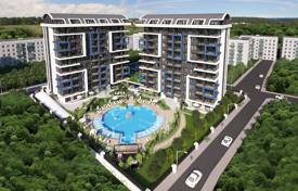 Двухкомнатная квартира в новой резиденции с двумя бассейнами и кинотеатром, в 400 метрах от пляжа, в центре Аланьи, Турция за $177 000