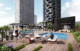 Новые апартаменты с балконом в высотной резиденции с бассейнами, спа и тренажерным залом, Стамбул, Турция за $221 000