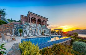 Вилла на берегу моря с панорамным видом, собственным пляжем и бассейном, Крит, Греция за 29 400 € в неделю