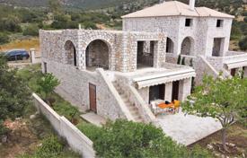 Недостроенный каменный дом с садом и панорамным видом рядом с пляжем, Саланти, Греция за 120 000 €