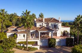 Особняк и гостевой дом с видом на море и гольф-клуб, Ла Загалета, Марбелья, Испания за 12 500 000 €