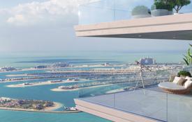 Уютные апартаменты с террасой и видом на море в новой резиденции с частным пляжем и бассейном, на первой линии от пляжа, Дубай, ОАЭ за $322 000