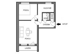 2-комнатная квартира 53 м² в Праге 10, Чехия. Цена по запросу