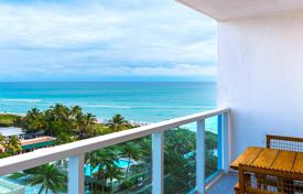 Современные меблированные апартаменты в отеле со спа-центром и бассейном на крыше, на первой линии океана, Коллинз Авеню, Майами-Бич за $1 449 000