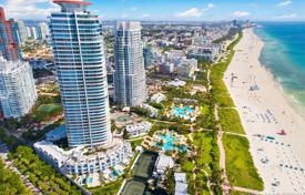 Комфортабельная квартира с видом на океан в резиденции на первой линии от пляжа, Майами-Бич, Флорида, США за $2 250 000